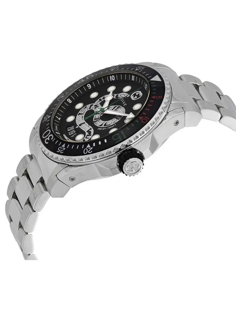 🔥🔥100% Authentic Gucci Dive Quartz Black Dial Men's Watch YA136🔥🔥